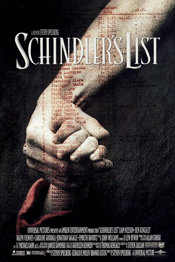 Schindler's List Movie Poster - Iconic Holocaust Drama Movie Poster | Film Wall Art Print