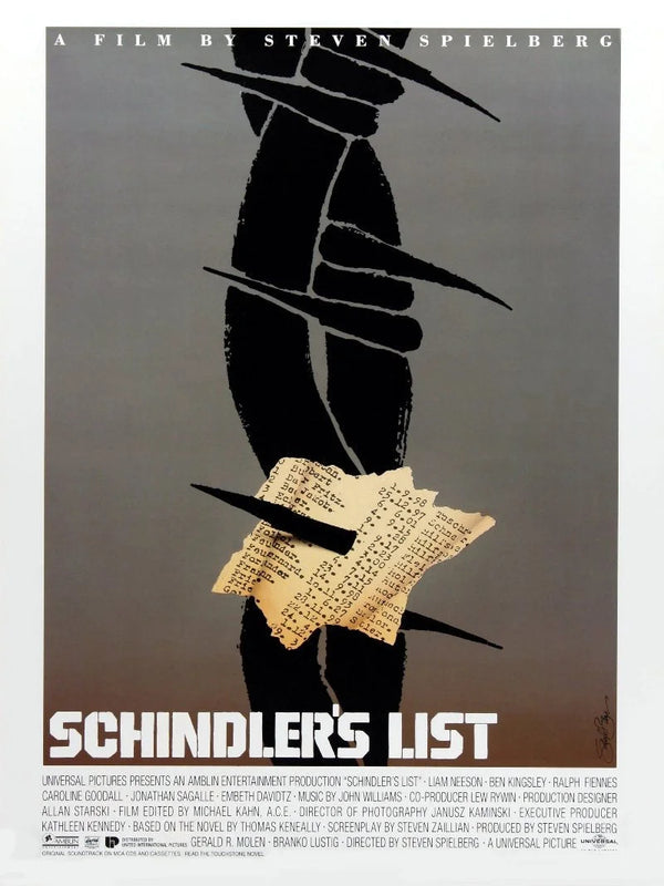 Schindler's List Movie Poster - Steven Spielberg Classic Film Movie Poster | Film Wall Art Print