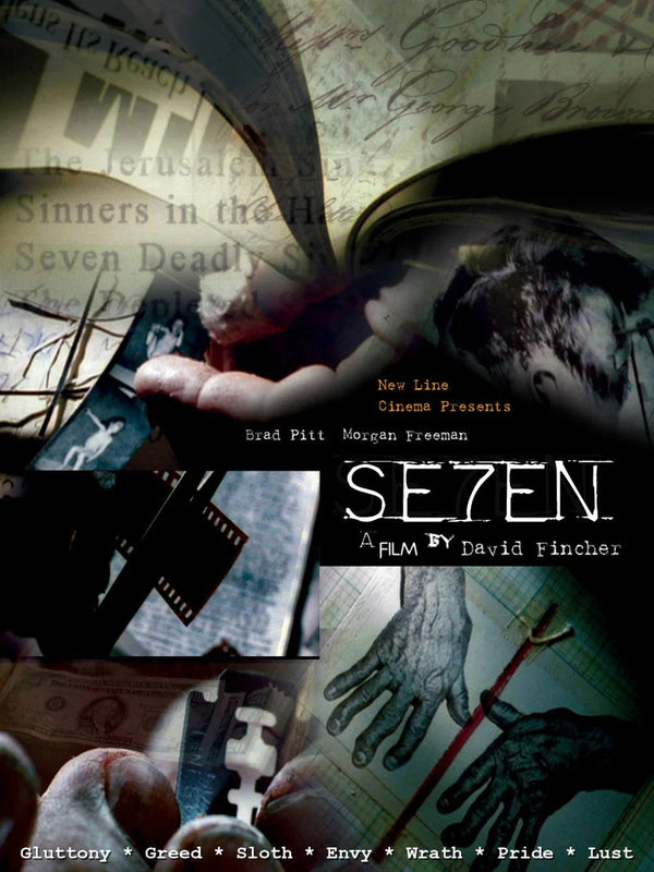 Se7en Movie Poster | David Fincher Thriller Art Print Movie Poster | Film Wall Art Print