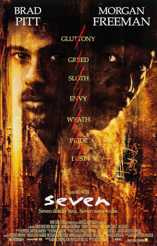 Seven Movie Poster - Iconic Thriller Film Art Print Movie Poster | Film Wall Art Print