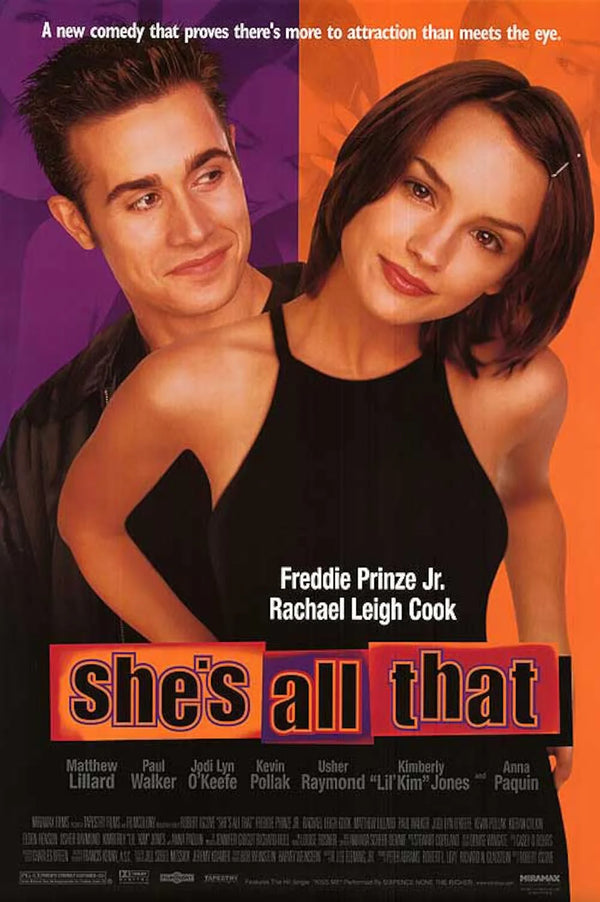 She's All That (1999) - Romantic Comedy Movie Poster Movie Poster | Film Wall Art Print