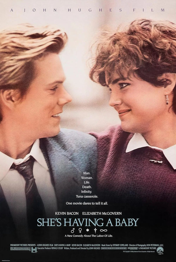 She's Having a Baby (1988) - Comedy, Drama, Romance Movie Movie Poster | Film Wall Art Print