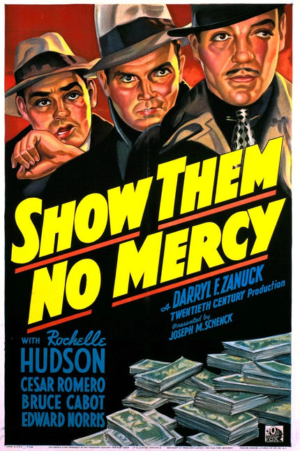 Show Them No Mercy (1935) - Action Crime Drama Classic Movie Poster | Film Wall Art Print