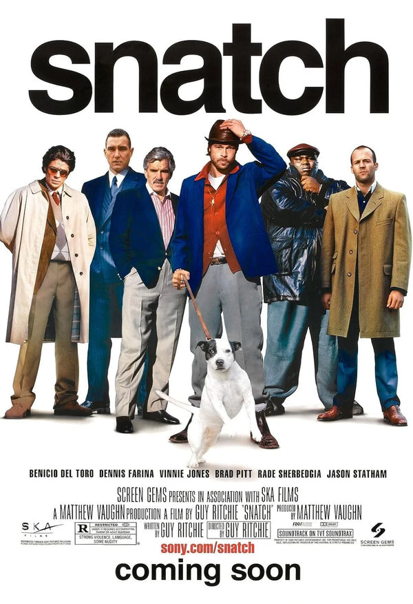 Snatch Movie Poster - Guy Ritchie Crime Comedy Classic Movie Poster | Film Wall Art Print