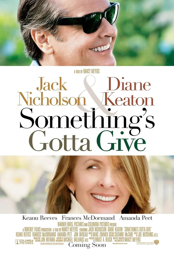 Something's Gotta Give (2003) - Romantic Comedy Drama Movie Movie Poster | Film Wall Art Print