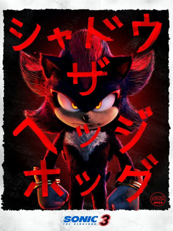 Sonic The Hedgehog 3 Movie Poster - Official Artwork Movie Poster | Film Wall Art Print