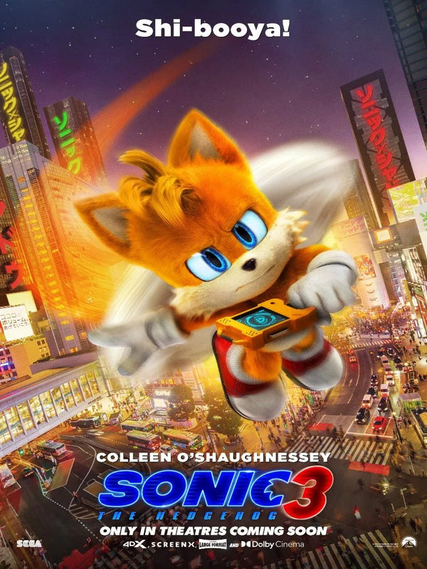 Sonic The Hedgehog 3 Movie Poster - Official Artwork & Release Movie Poster | Film Wall Art Print
