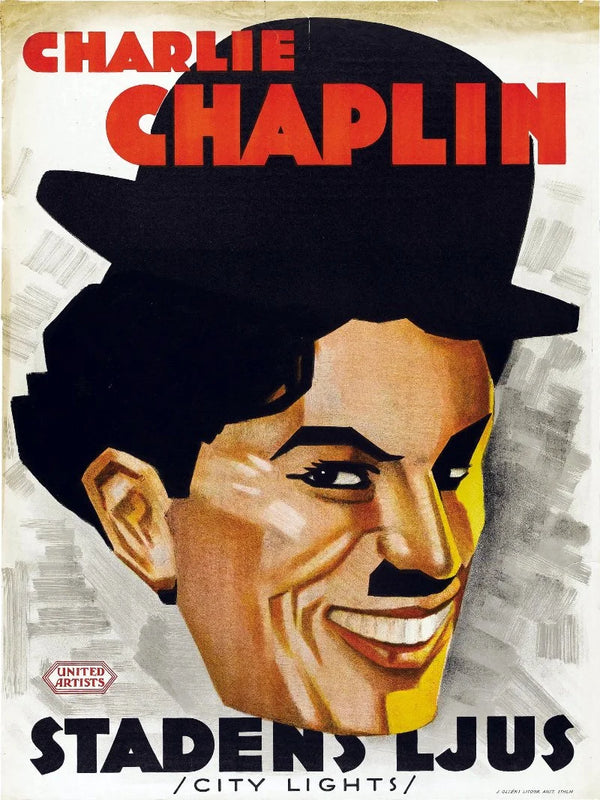 Stadens Ljus Movie Poster - Vintage Swedish{ Movie Poster | Film Wall Art Print