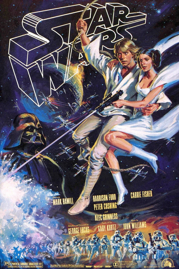 Star Wars(1977) - Theater Style Poster - Premium Movie Poster