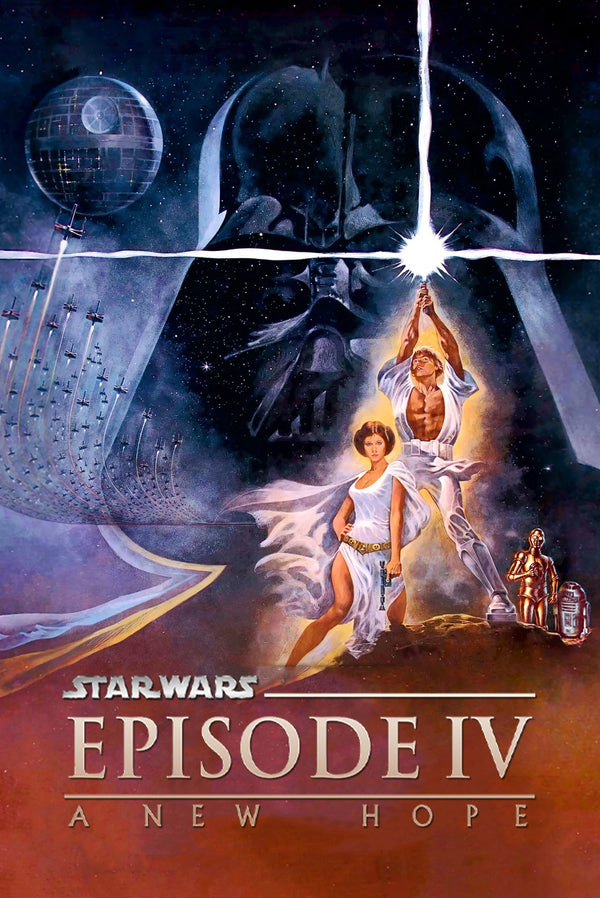 Star Wars(1977) - Vintage Style Poster - Premium Movie Poster
