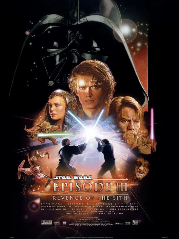 Star Wars: Episode III & Thunderbolts (2005) Movie Poster Movie Poster | Film Wall Art Print