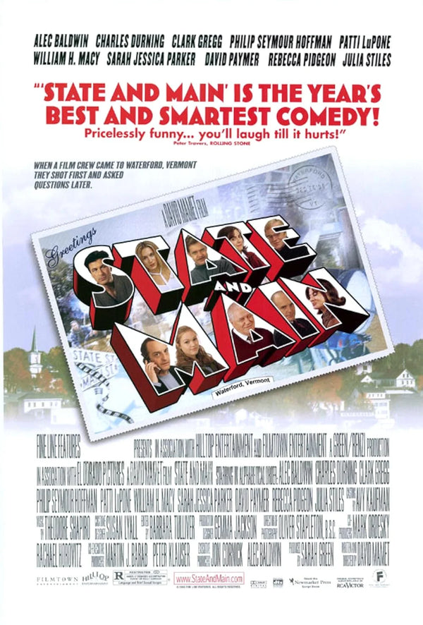 State and Main (2000) - Heartwarming Comedy Drama Film Movie Poster | Film Wall Art Print