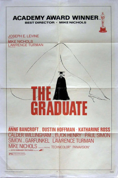 Step Into 1967 with The Graduate (1967) Timeless Campus Icon Poster - Premium Movie Poster