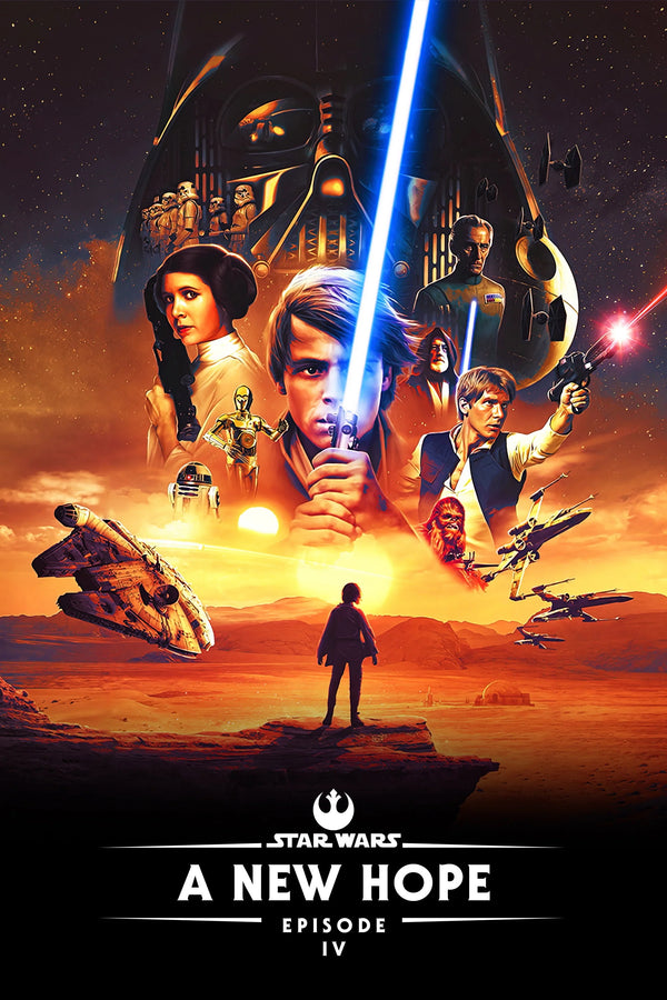 Step Into a Galaxy Far Away with Star Wars (1977) Poster - Premium Movie Poster