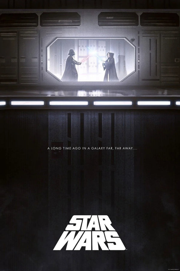 Step into a Galaxy Far, Far Away – Star Wars (1977) Wall Art - Premium Movie Poster
