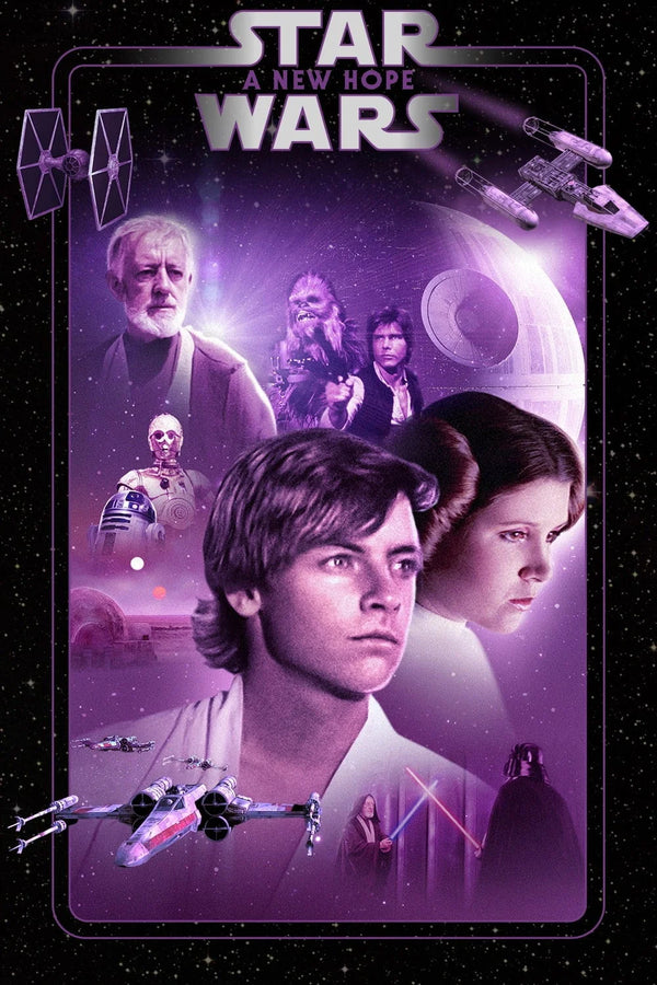 Step Into a Galaxy Far, Far Away with Star Wars (1977) - Premium Movie Poster