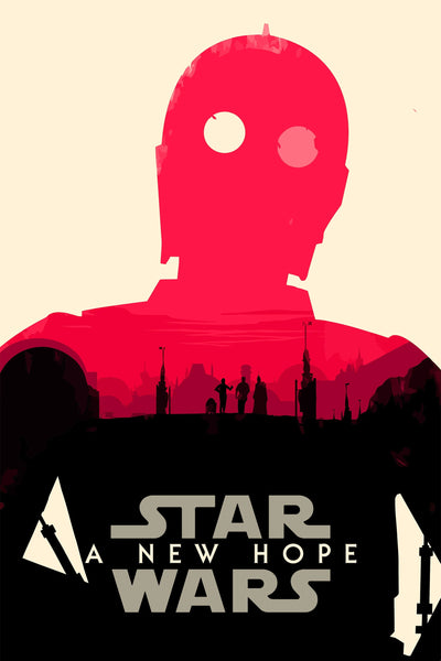 Step into a New Hope: Star Wars (1977) Poster - Premium Movie Poster