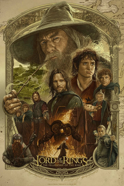 Step into Middle-earth: Fellowship of the Ring (2001) Poster - Premium Movie Poster