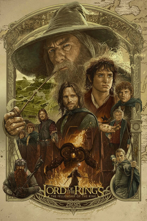 Step into Middle-earth: Fellowship of the Ring (2001) Poster - Premium Movie Poster