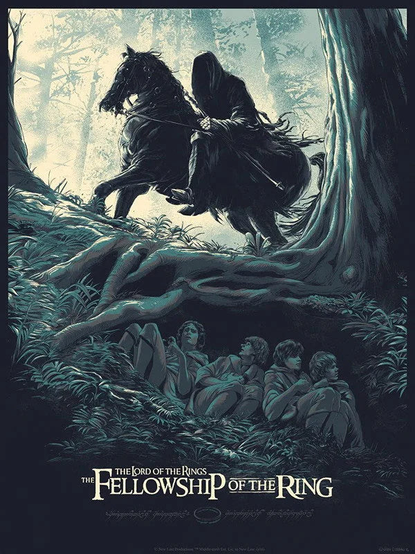 Step into Middle-earth: Fellowship Wall Art (2001) - Premium Movie Poster
