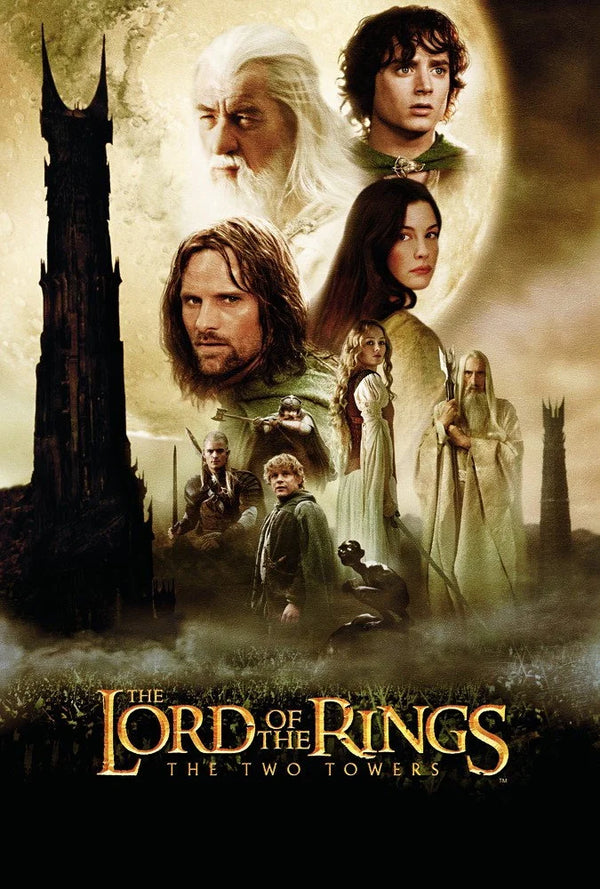 Step into Middle-earth: Own 'The Lord of the Rings: The Two Towers (2002)' Wall Art - Premium Movie Poster