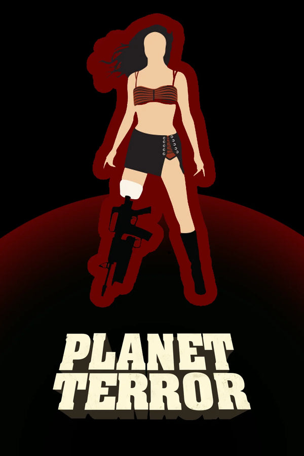 Step Into the Chaos of Planet Terror (2007) with This Stunning Wall Art - Premium Movie Poster
