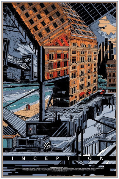 Step Into the Dream World of Inception (2010) Art - Premium Movie Poster