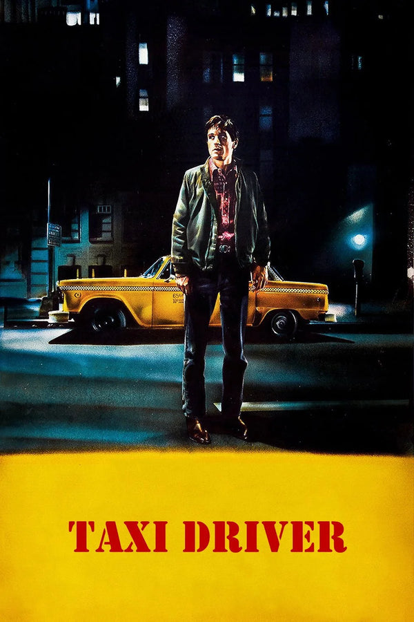 Step into the Neon Noir of Taxi Driver (1976) - Premium Movie Poster