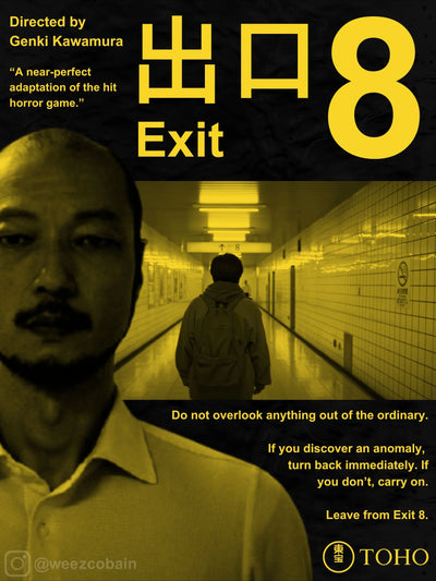 Step Into the Shadows of Exit 8 (2025) Action-Horror Poster - Premium Movie Poster