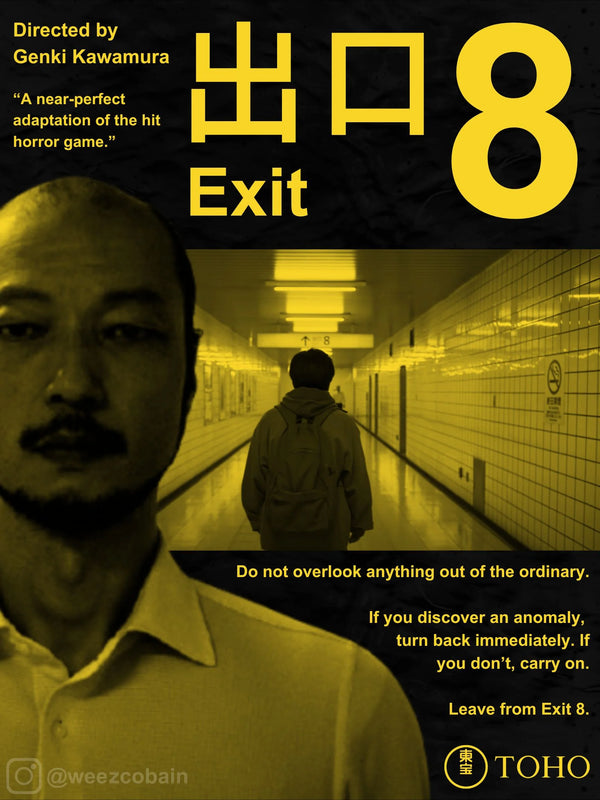 Step Into the Shadows of Exit 8 (2025) Action-Horror Poster - Premium Movie Poster