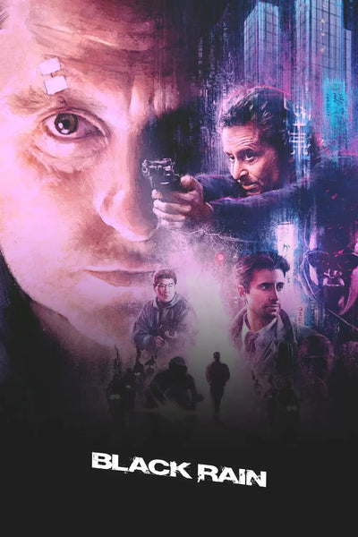 Storm the Walls: Black Rain (1989) Action Poster - Premium Movie Poster