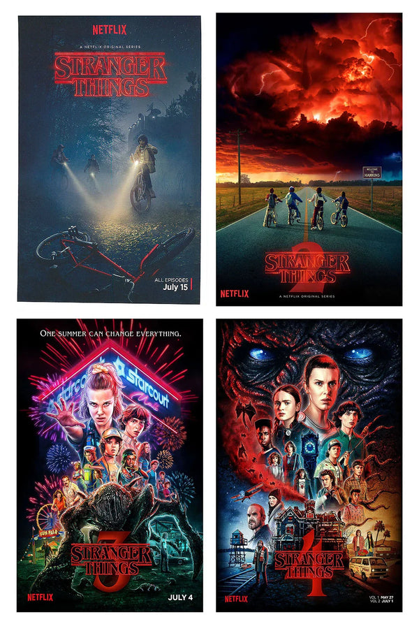 Stranger Things Mini Bundle: Dive into the Creepy World of Hawkins Movie Poster | Film Wall Art Print