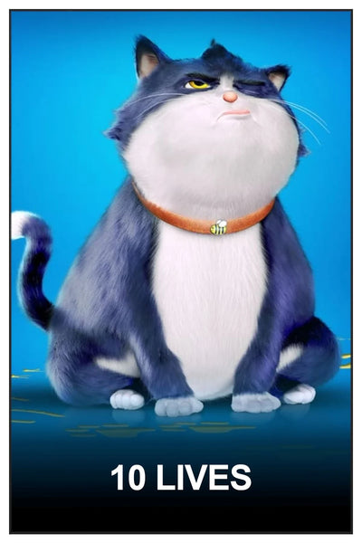 Stunning 10 Lives (2024) Poster – Animated Comedy Wall Art - Premium Movie Poster