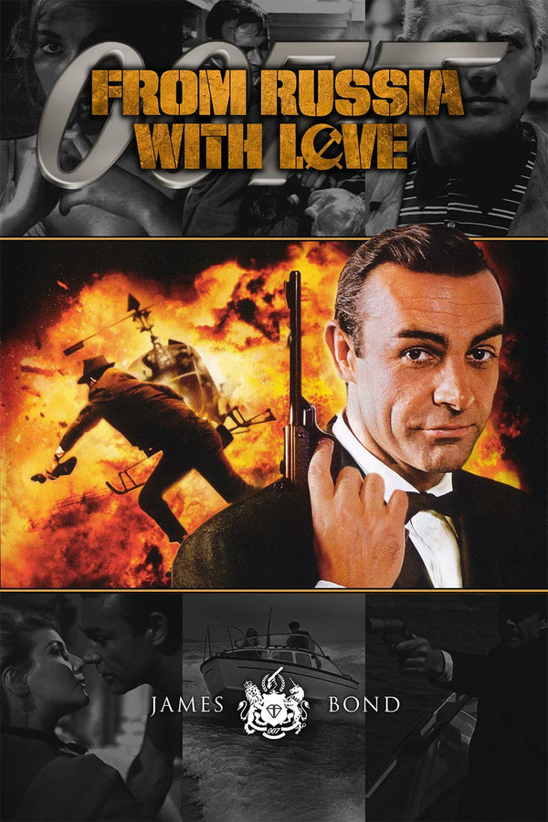 Stunning 1963 Poster: From Russia with Love – Action Art - Premium Movie Poster
