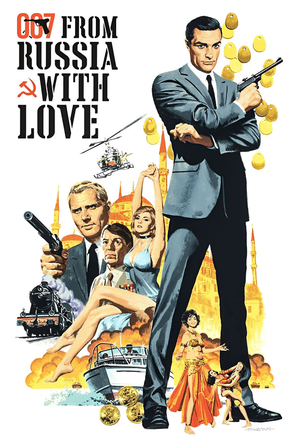 Stunning 1963 Poster: From Russia with Love – Action & Thriller Art - Premium Movie Poster