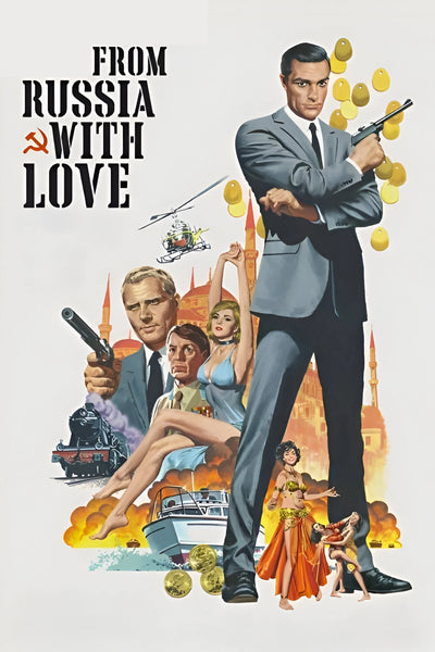 Stunning 1963 Poster: From Russia with Love – James Bond Iconic Art - Premium Movie Poster