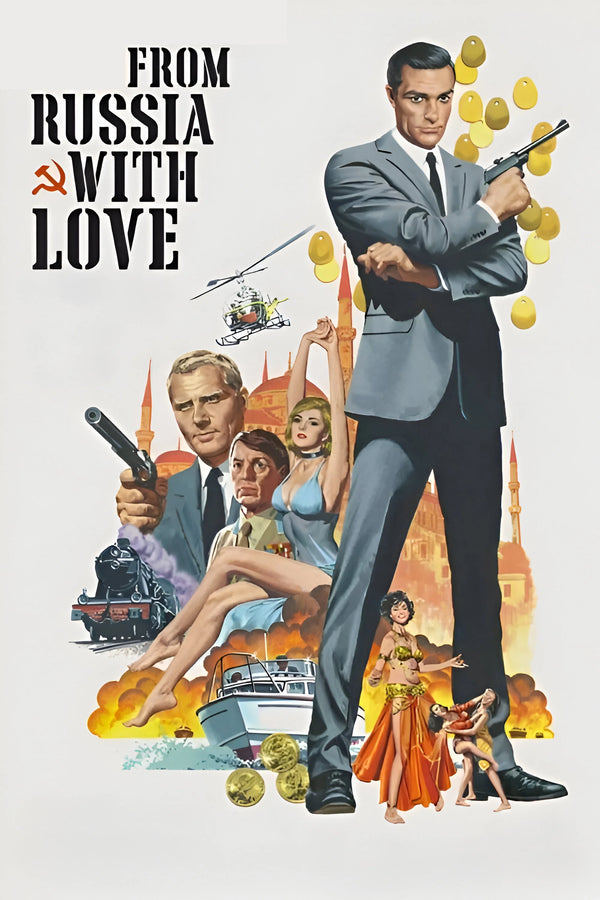 Stunning 1963 Poster: From Russia with Love – Own the Iconic Spy Thriller Art - Premium Movie Poster