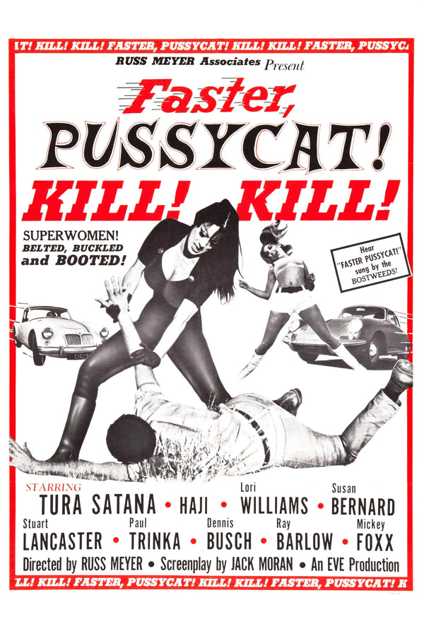 Stunning 1965 Cult Classic Wall Art: 'Faster, Pussycat! Kill! Kill!' - Premium Movie Poster