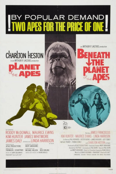 Stunning 1968 Sci-Fi Poster: Planet of the Apes - Premium Movie Poster