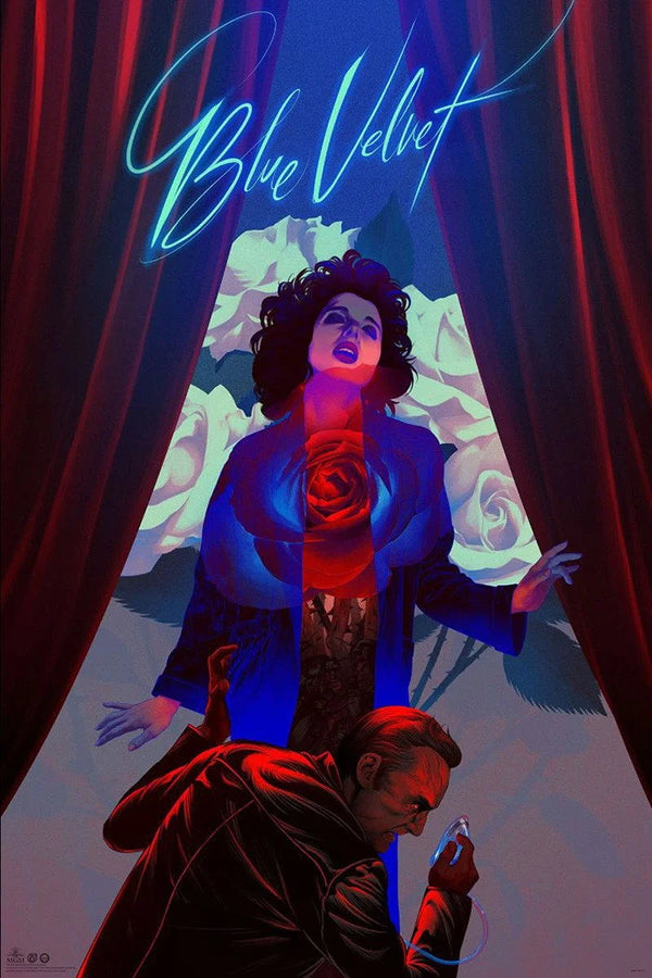 Stunning Blue Velvet (1986) Wall Art – Own the Enigmatic Noir Aesthetic - Premium Movie Poster