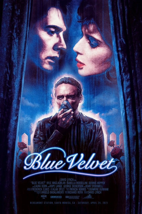 Stunning Blue Velvet (1986) Wall Art – Own the Noir Drama - Premium Movie Poster