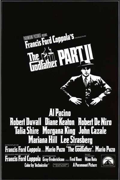 Stunning Crime Drama: Godfather Part II (1974) Wall Art - Premium Movie Poster
