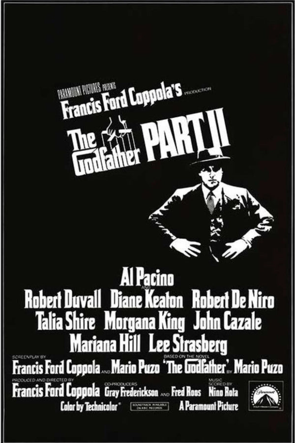 Stunning Crime Drama: Godfather Part II (1974) Wall Art - Premium Movie Poster