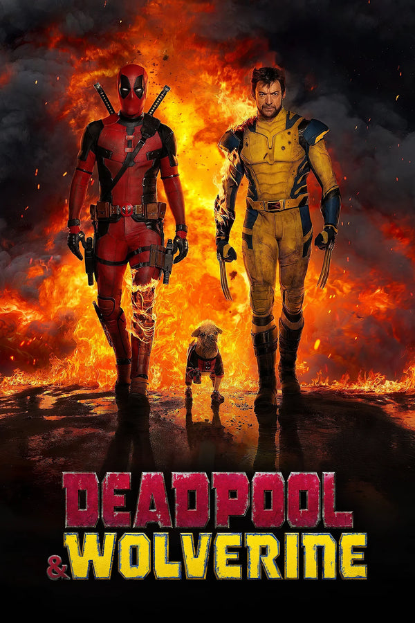 Stunning Deadpool & Wolverine (2024) Action Art Print - Premium Movie Poster