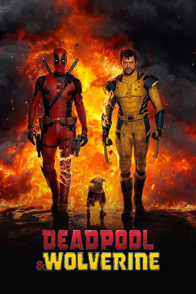 Stunning Deadpool & Wolverine (2024) Wall Art – Action & Comedy Fusion - Premium Movie Poster
