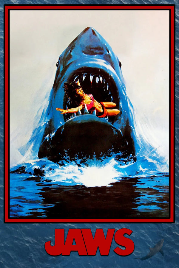 Stunning Jaws (1975) Wall Art – Iconic Horror Poster - Premium Movie Poster