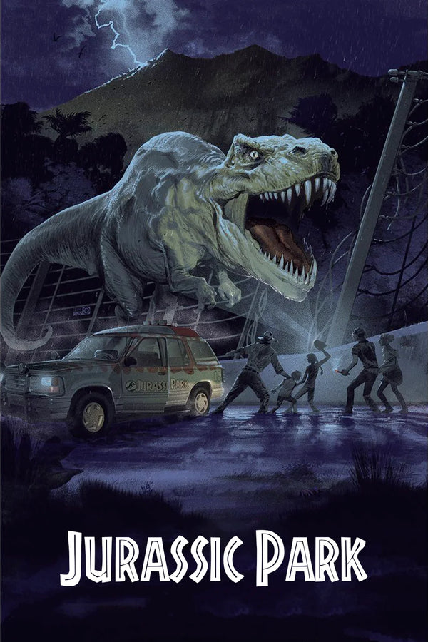 Stunning Jurassic Park (1993) Adventure Poster Art - Premium Movie Poster