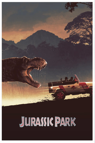 Stunning Jurassic Park (1993) Poster – Own the Prehistoric Thrill! - Premium Movie Poster
