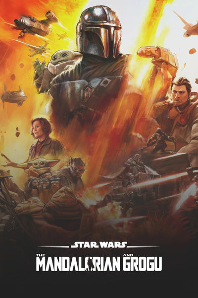 Stunning Mandalorian & Grogu 2026 Wall Art – Star Wars Action - Premium Movie Poster