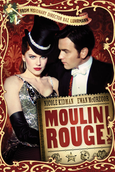 Stunning Moulin Rouge! (2001) Wall Art – 7.5/10 Drama, Musical - Premium Movie Poster
